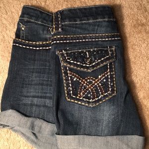 Dark Wash Blue Jean Shorts